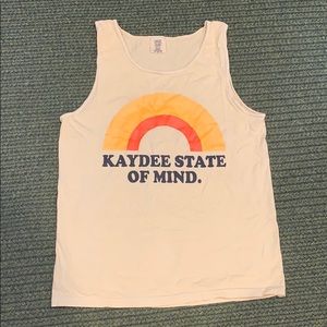 Pale yellow Kappa Delta tank